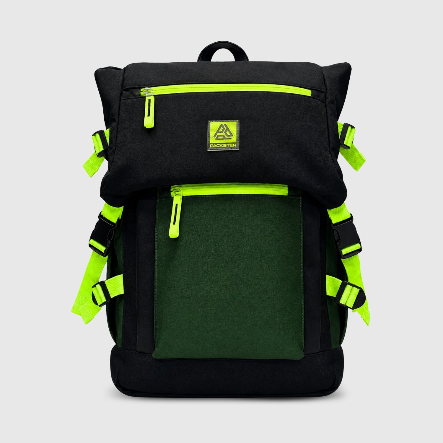  Black/Green Travel Backpack 