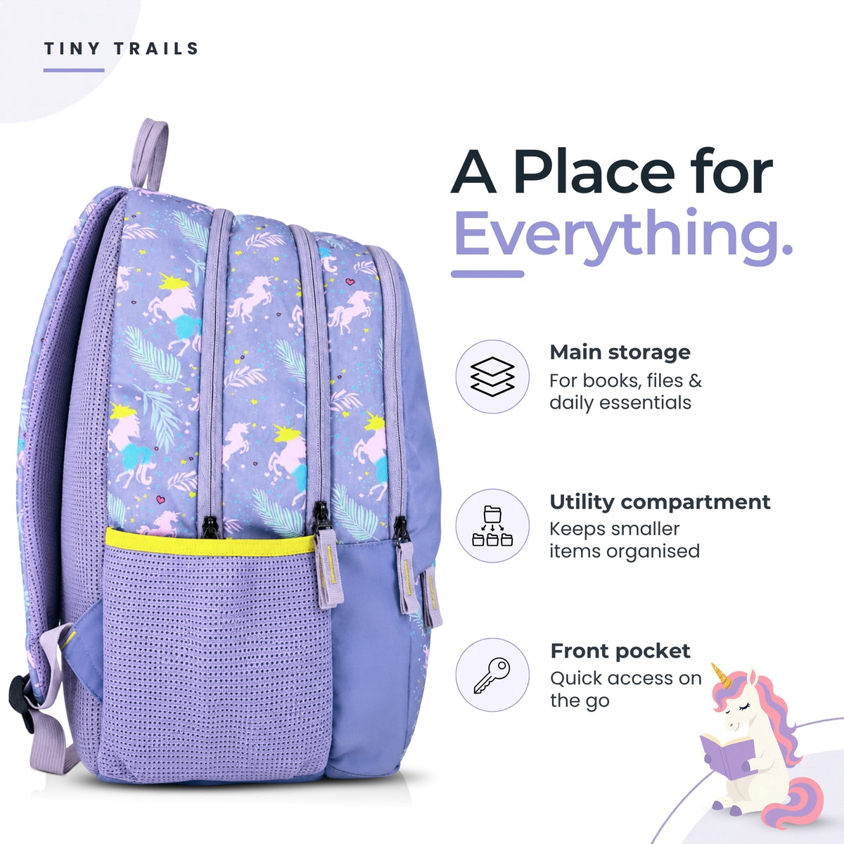 Unicorn Printed Backpack