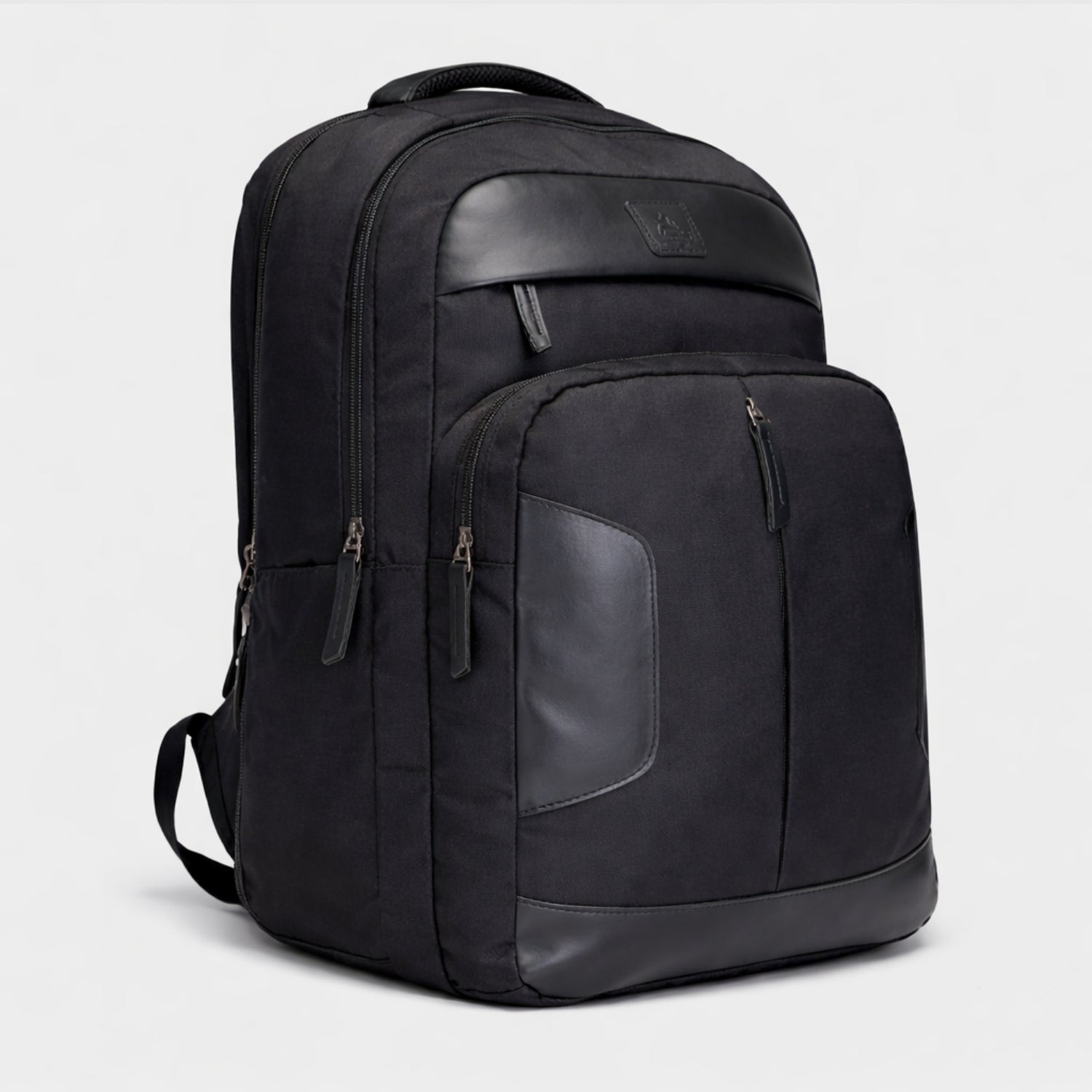 Agate 28L Laptop Backpack Black Water Resistant Lightweight Office Travel Bag with Padded Laptop Compartment & Trolley Sleeve