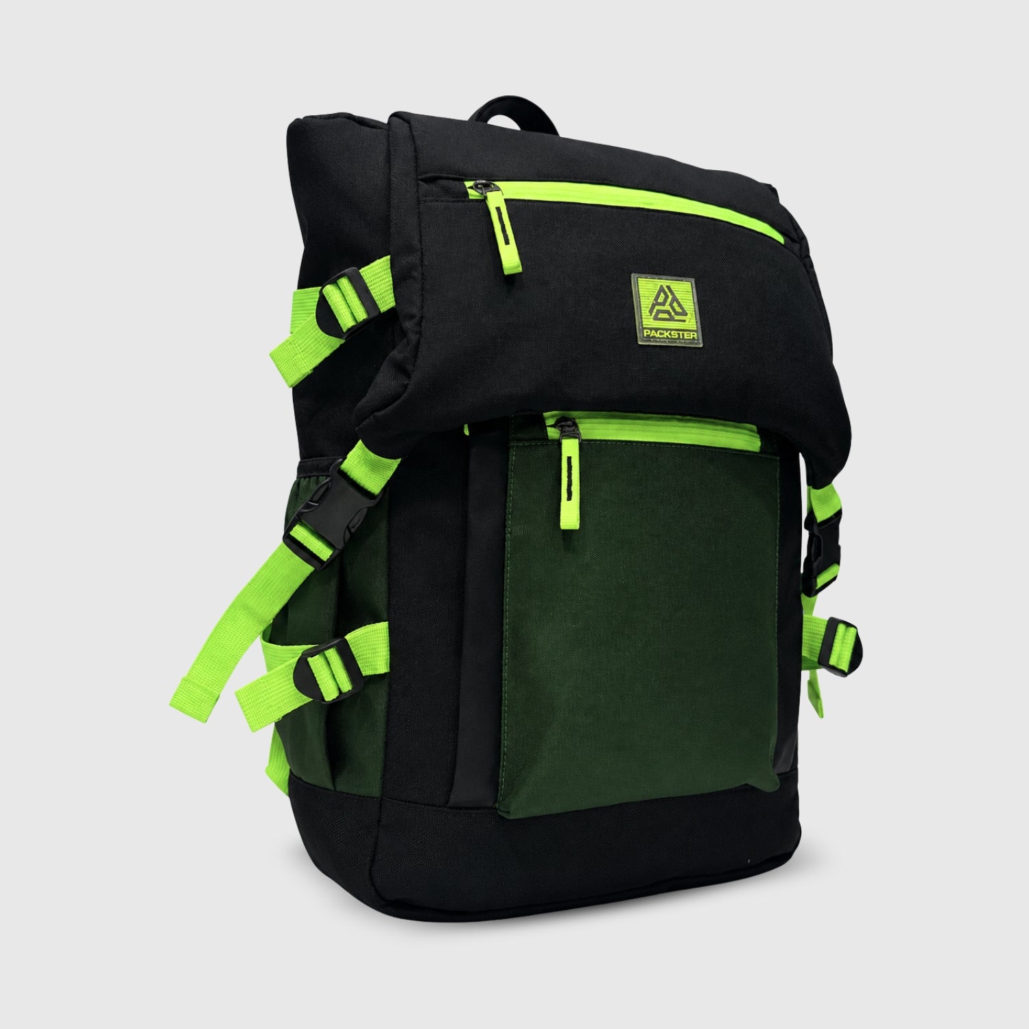  Black/Green Travel Backpack 