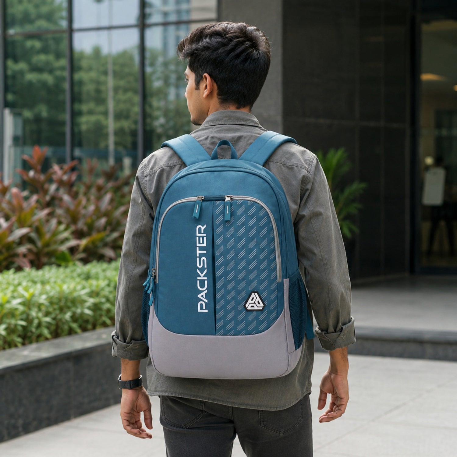 Packster KIAN 37L Teal Blue Backpack for Boys & Girls