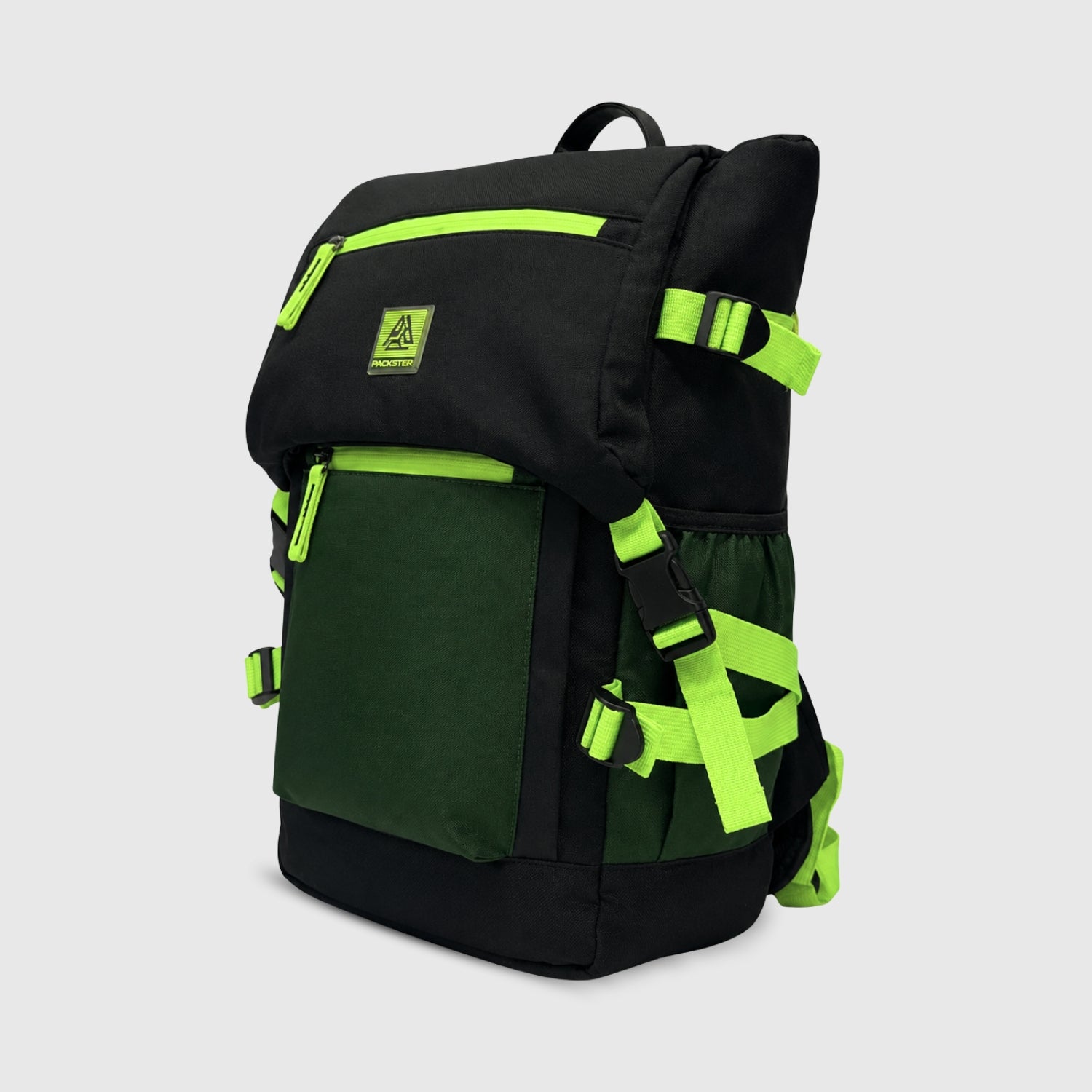  Black/Green Travel Backpack 