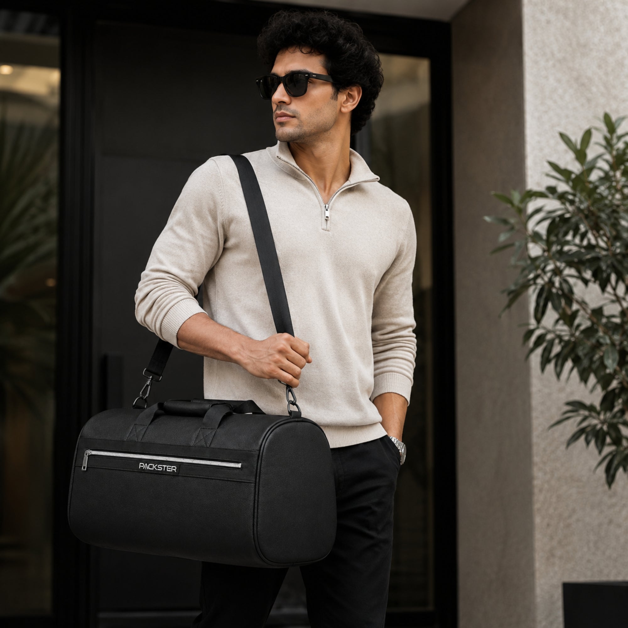 Black Travel Duffle Bag