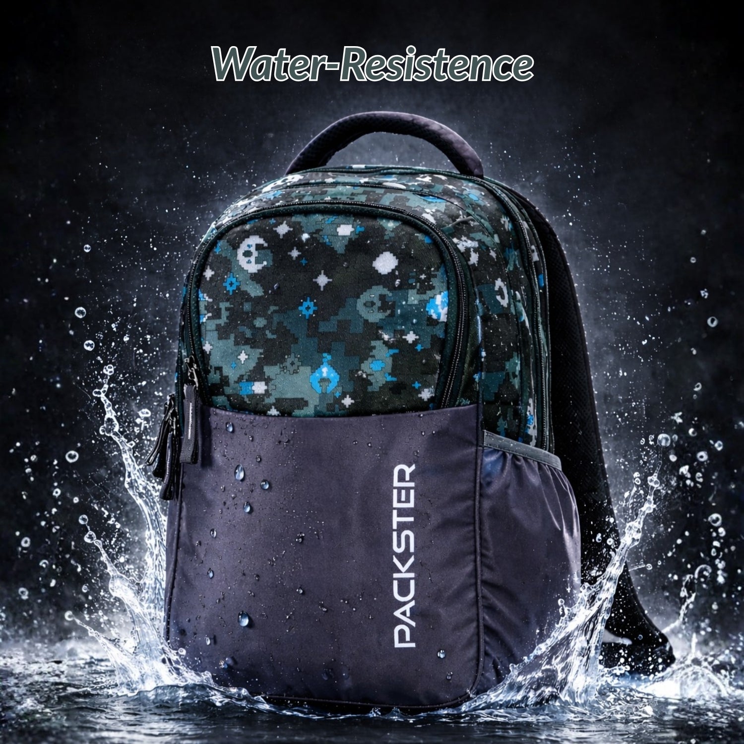 Packster Macpat 19L School Backpack for Girls |Water-Resistant |  Lightweight with Padded Shoulder Straps | 3 Compartments | Ideal for Books, Lunch Box & Essentials
