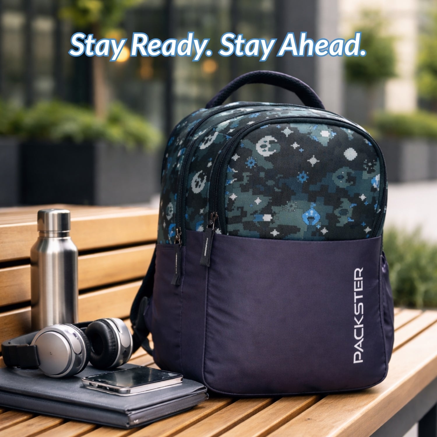 Packster Macpat 19L School Backpack for Girls |Water-Resistant |  Lightweight with Padded Shoulder Straps | 3 Compartments | Ideal for Books, Lunch Box & Essentials
