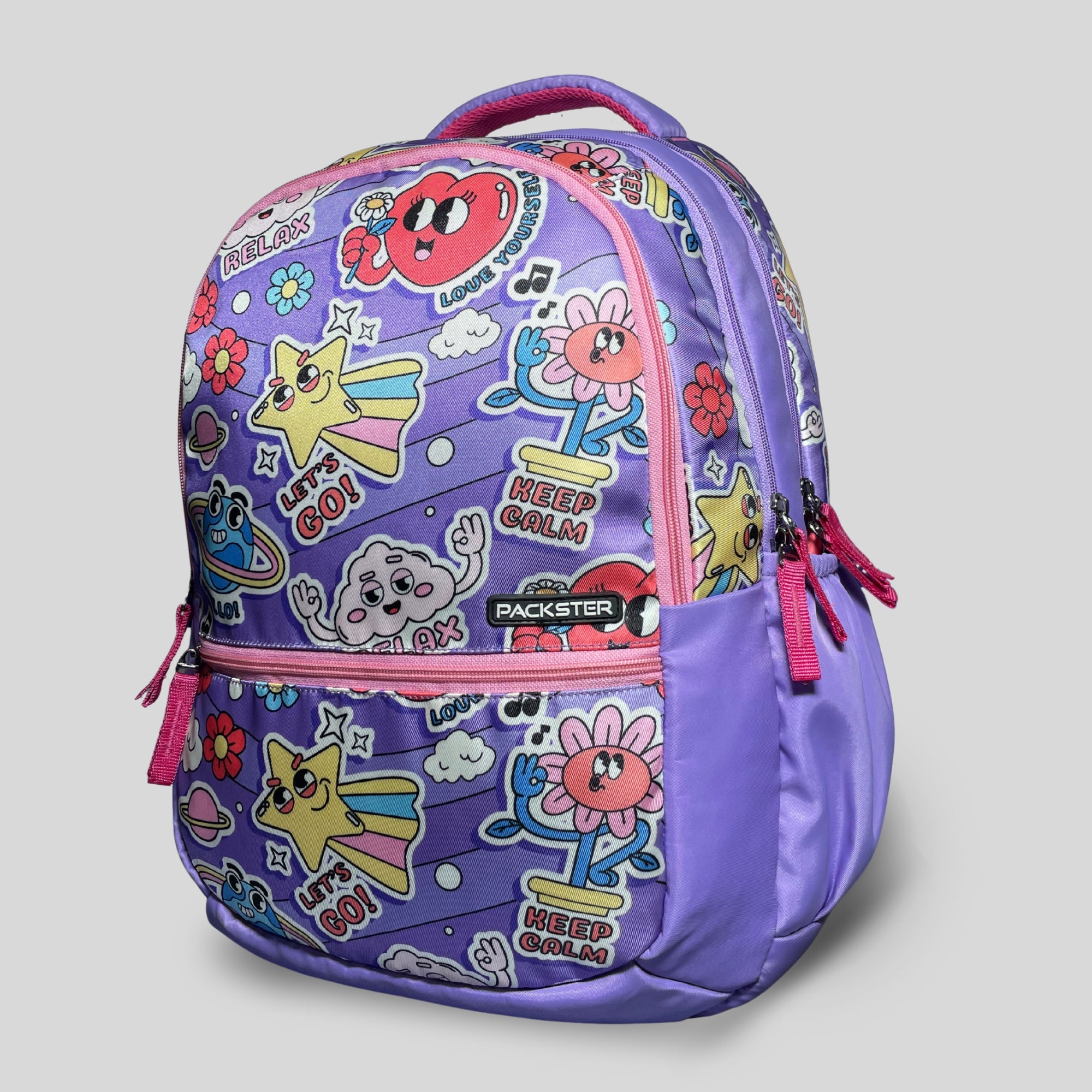 Packster BTS Series – BTS-RELAX Backpack – Lavender | 35L School & Travel Backpack for Girls