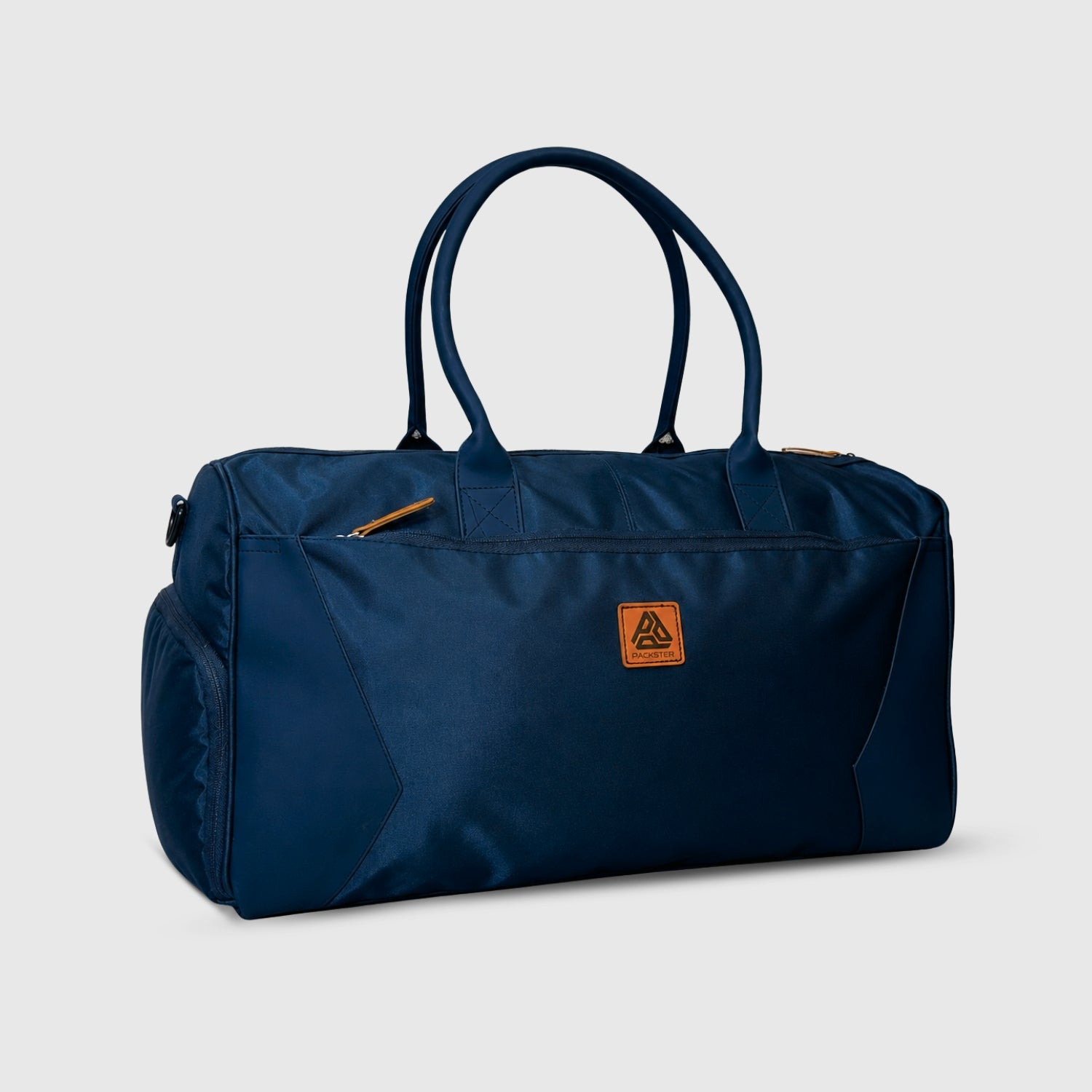 Packster Ample 40L Navy Blue Gym Backpack Style Duffle Bag for Men & Women | Travel Bag with Shoe Compartment, Trolley Sleeve, Adjustable Shoulder Strap & Water-Resistant Fabric