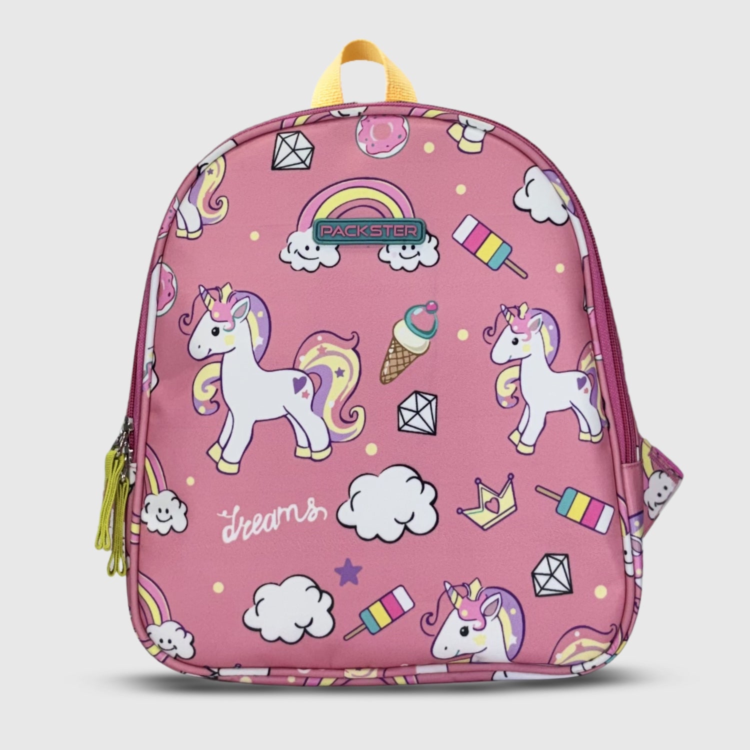 Packster Pink 3L Unicorn Toddler Backpack | Kids School Bag for Girls Age 3-5 | Lightweight | Padded Back | Adjustable Straps | Inner Organizer | Preschool & Nursery Bag