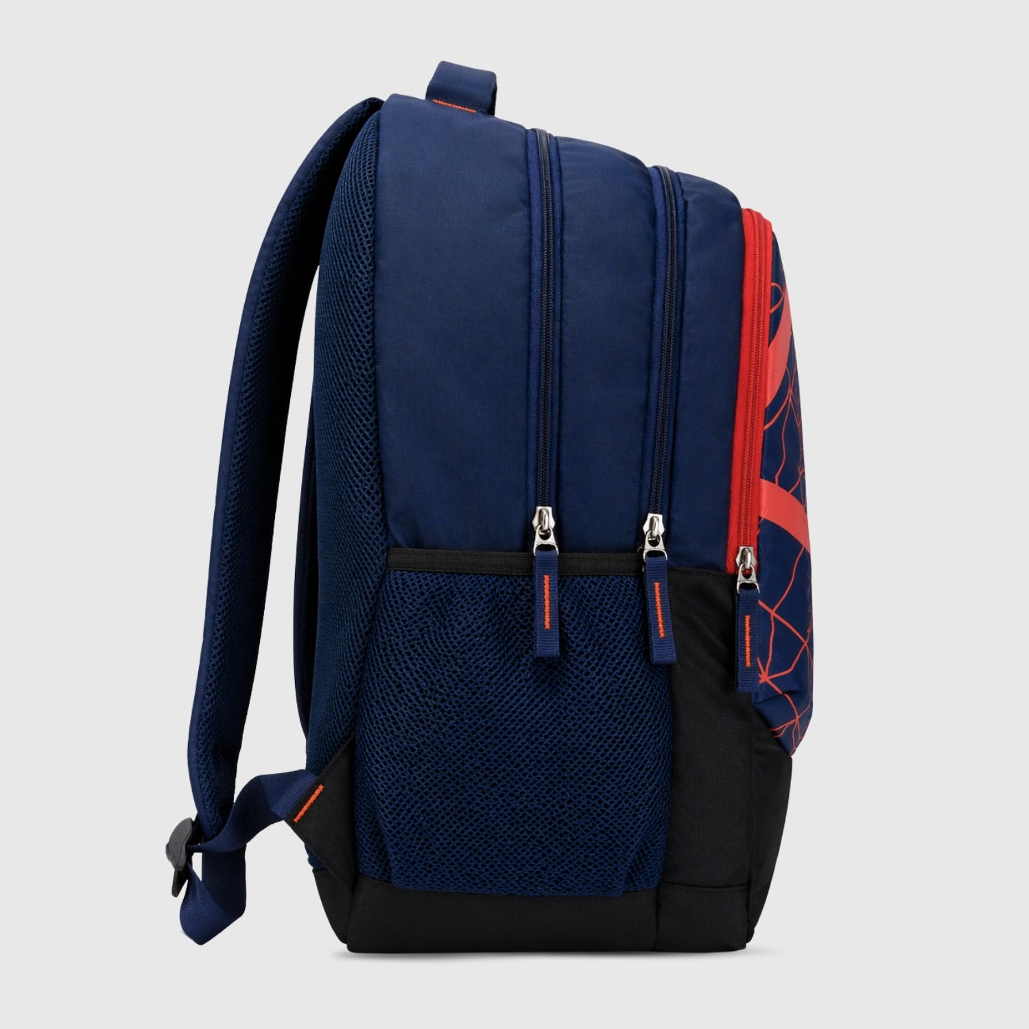 Anglar Navy 37L Backpack for Boys & Men | Triple Compartment College Travel Casual Bag | Water Resistant Backpack with Organizer & Bottle Holder