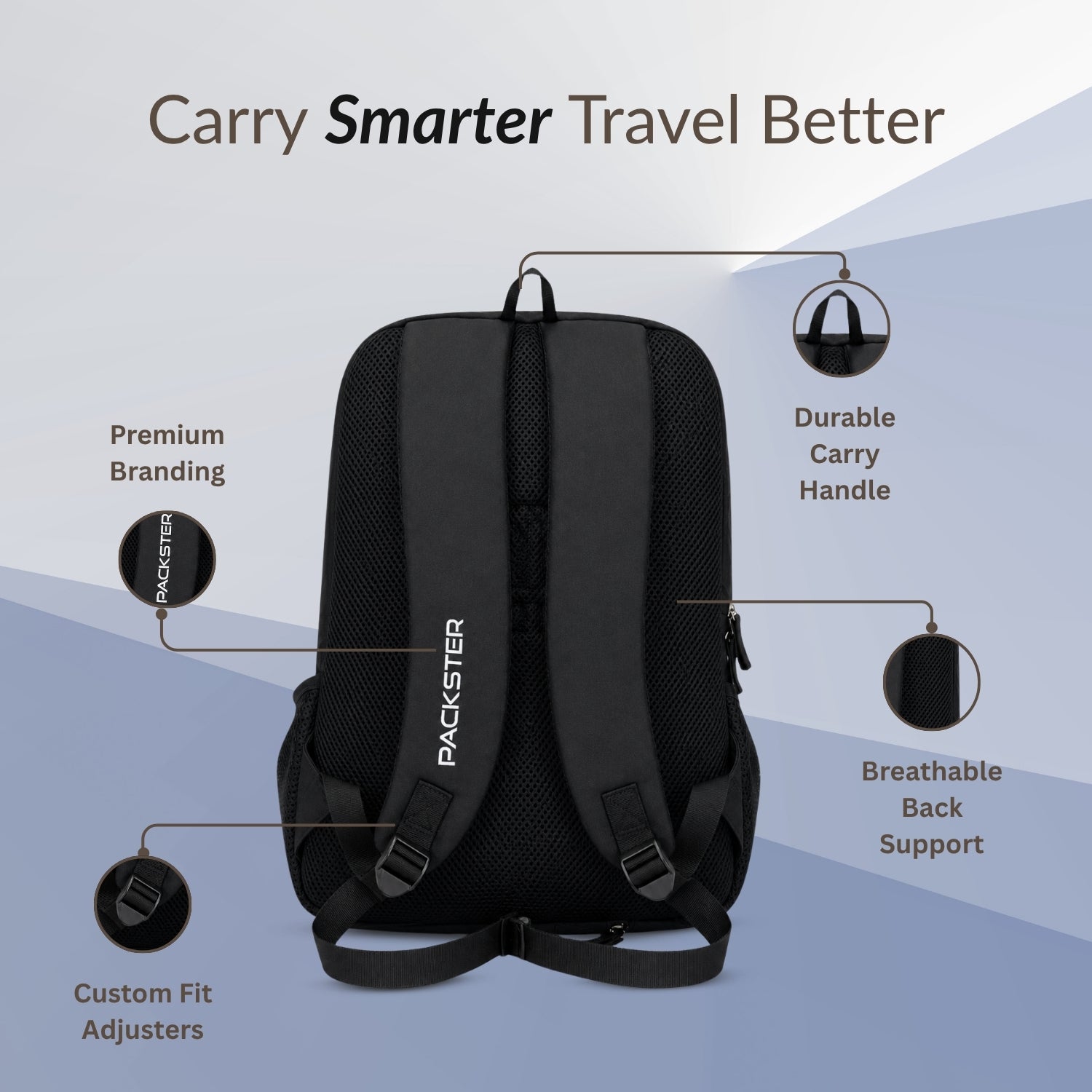 Black Laptop Backpack