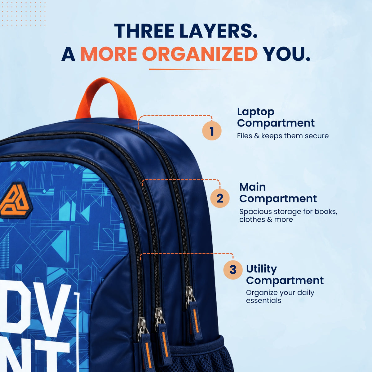 Blue Laptop Backpack