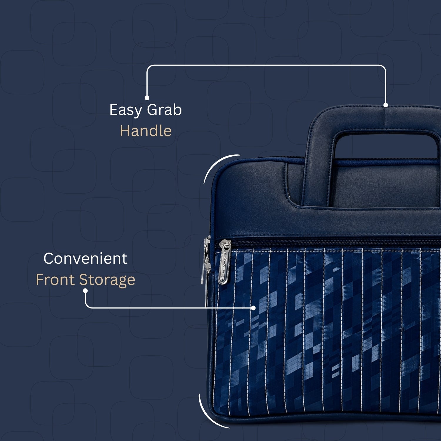 Navy Blue Laptop Sleeve