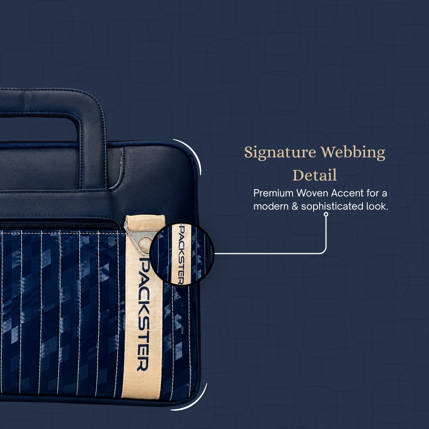 Navy Blue Laptop Sleeve