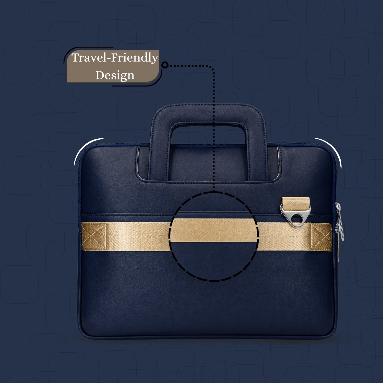 Navy Blue Laptop Sleeve