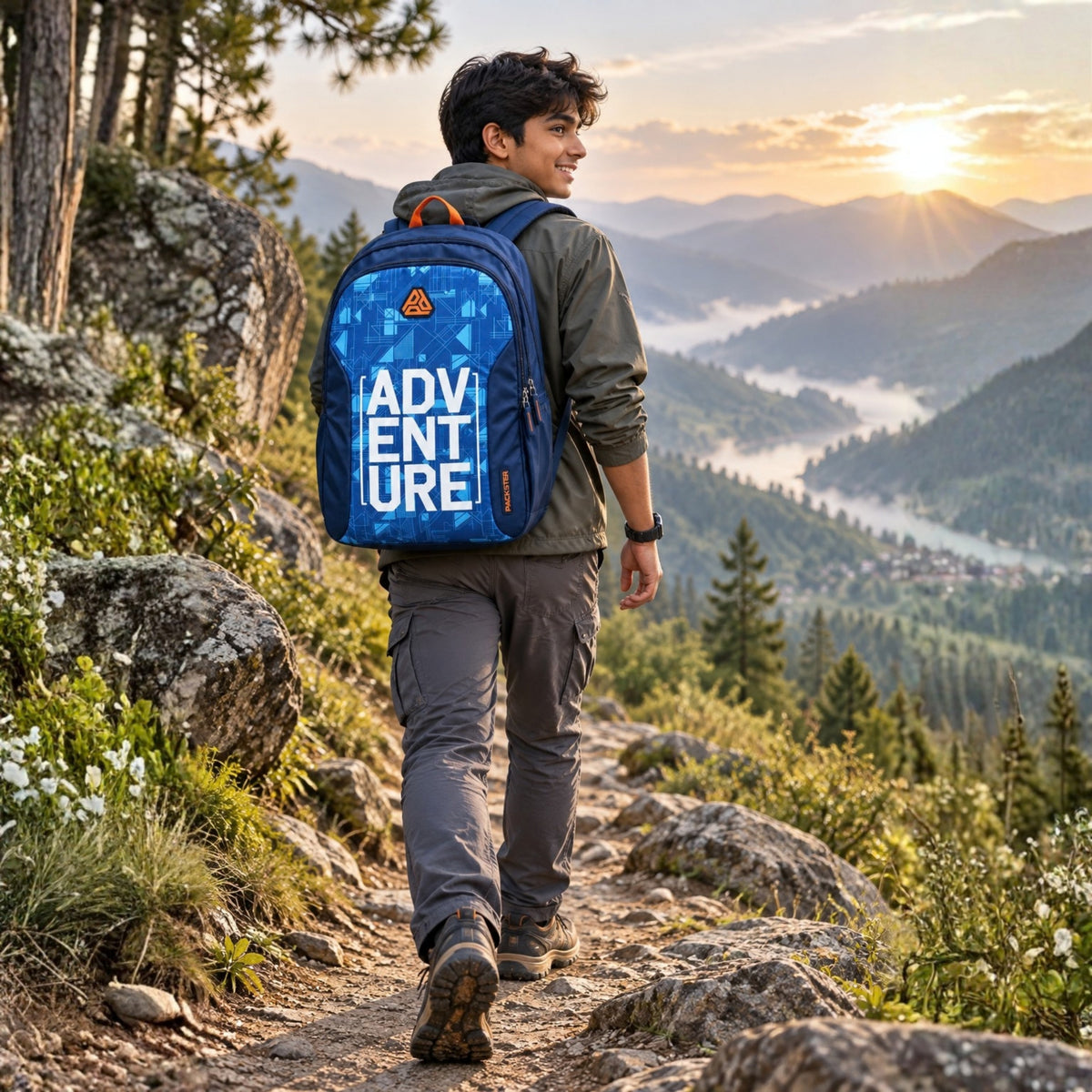 Blue Laptop Backpack