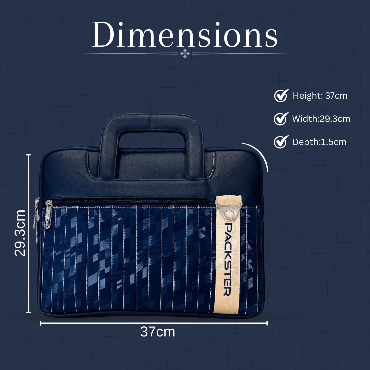 Navy Blue Laptop Sleeve