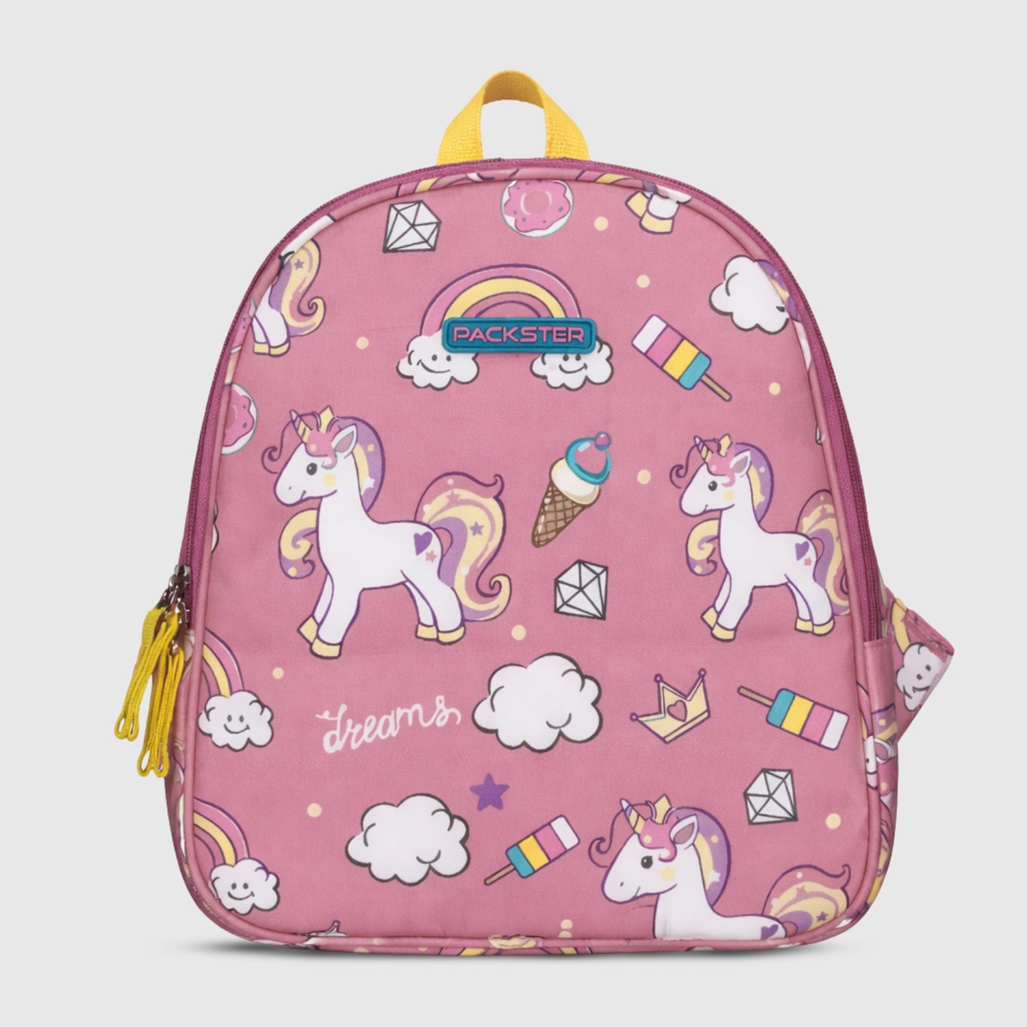 Packster Pink 3L Unicorn Toddler Backpack | Kids School Bag for Girls Age 3-5 | Lightweight | Padded Back | Adjustable Straps | Inner Organizer | Preschool & Nursery Bag
