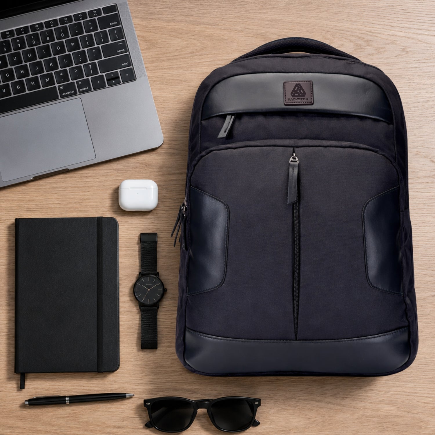  Black Laptop Backpack 