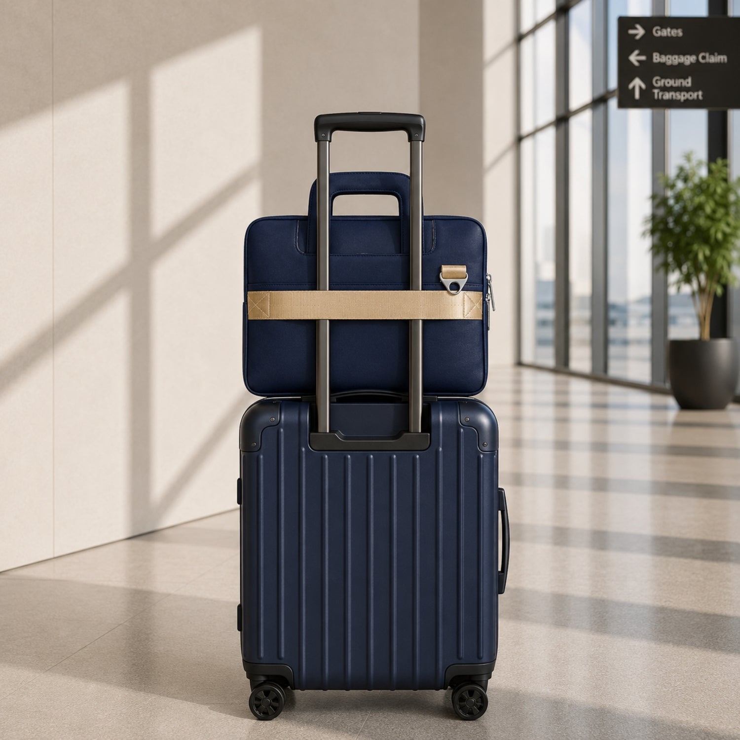 Navy Blue Laptop Sleeve