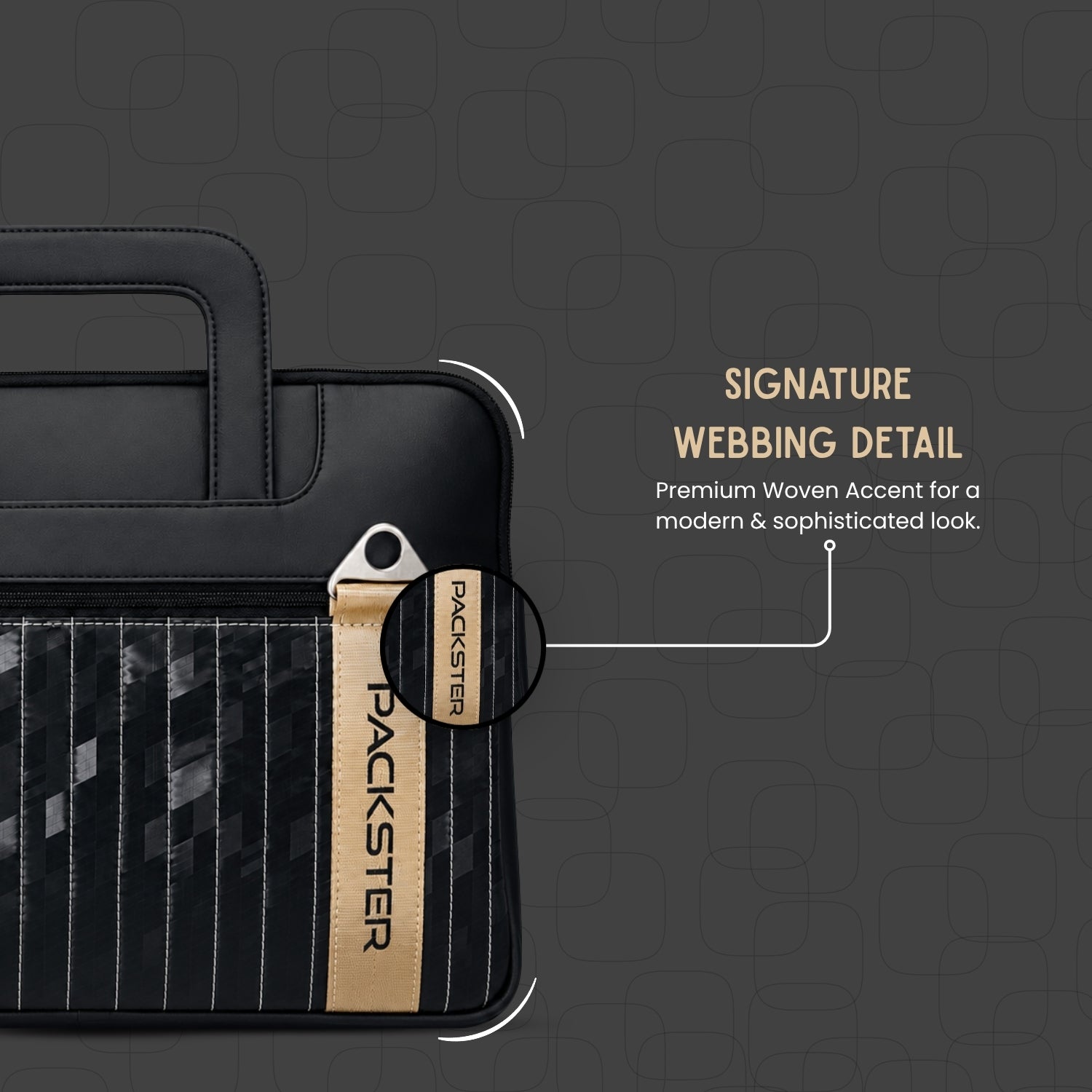 Packster KAIRO Black Laptop Sleeve for Men & Women