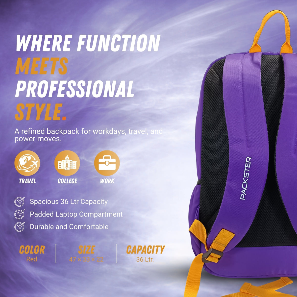 Unisex Laptop Backpack