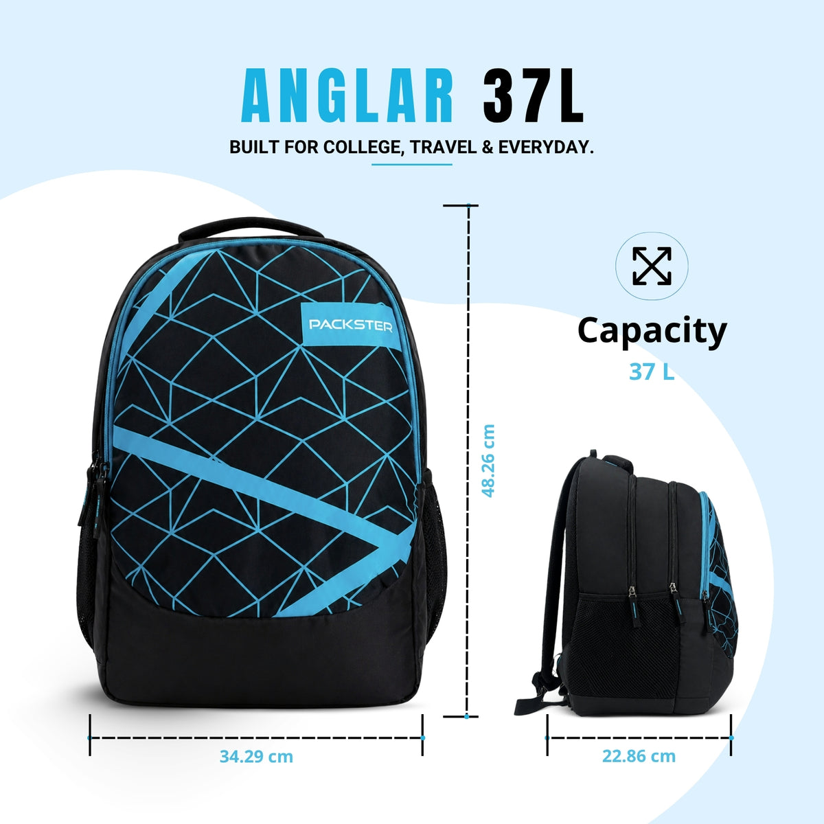  Black Backpack for College 
