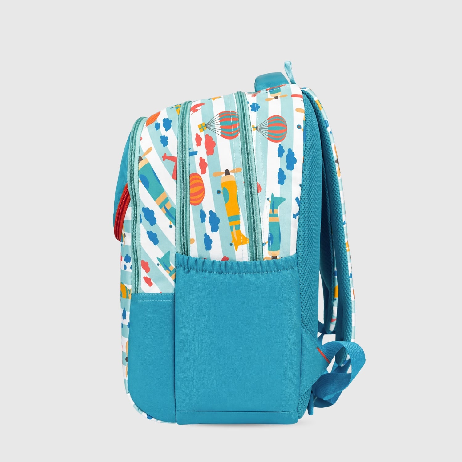 Packster MEDIUM-TEAL PARACHUTE 18L Toddler Backpack | Kids School Bag | Lightweight Water-Resistant | Bottle Holder | 4–7 Years