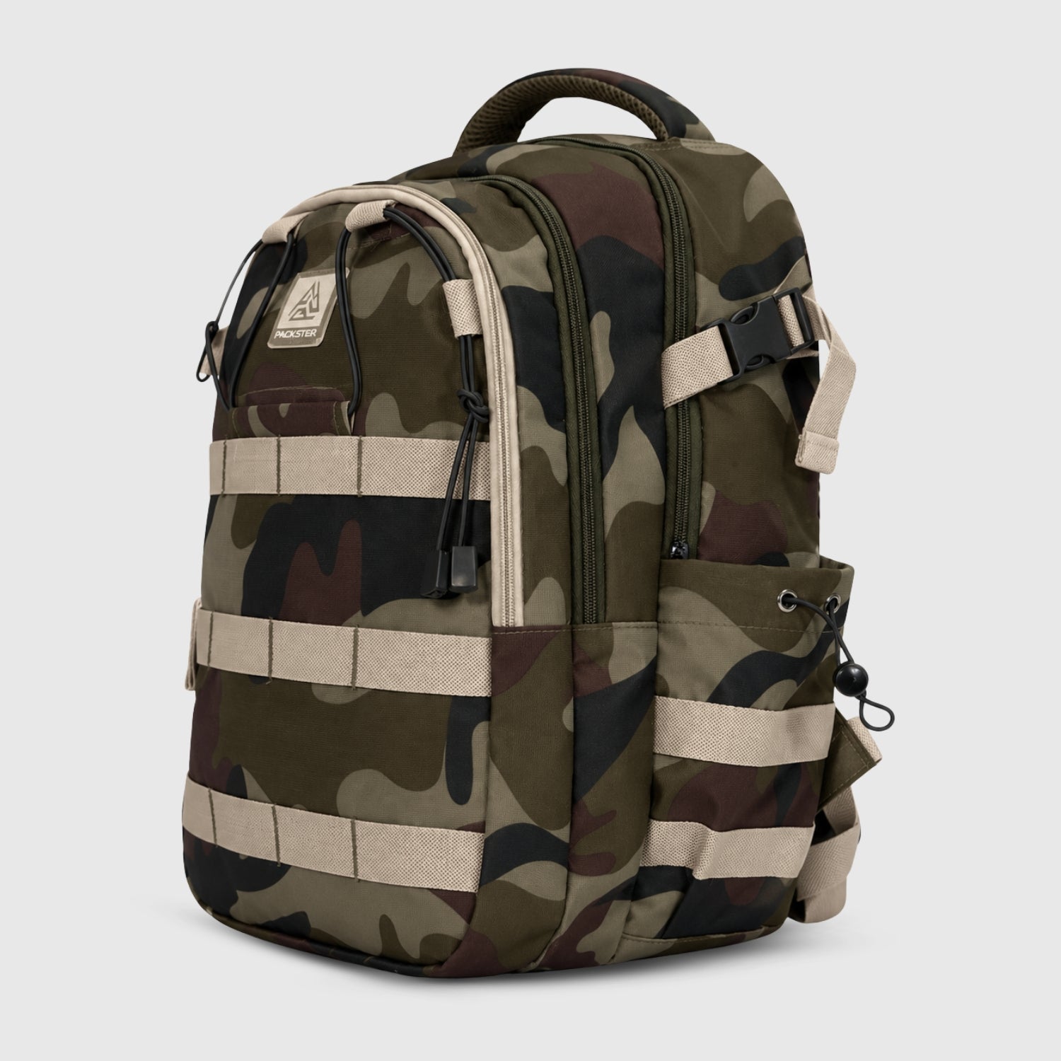  Khaki Travel Backpack 