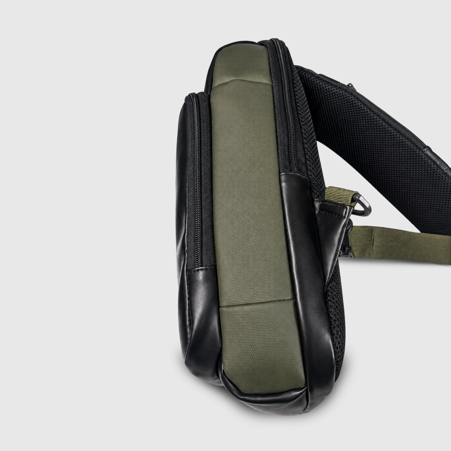 Packster Slingo 8L Olive Crossbody Bag for Men & Women | Water-Resistant Travel Sling Bag for Everyday Carry, Office, Travel & Casual Use