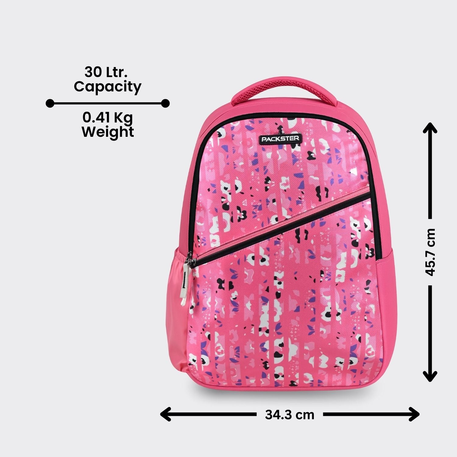 Packster Twilight pink 30L Backpack | Water-Resistant School Laptop Bag | Smart Storage | Kids & Teens