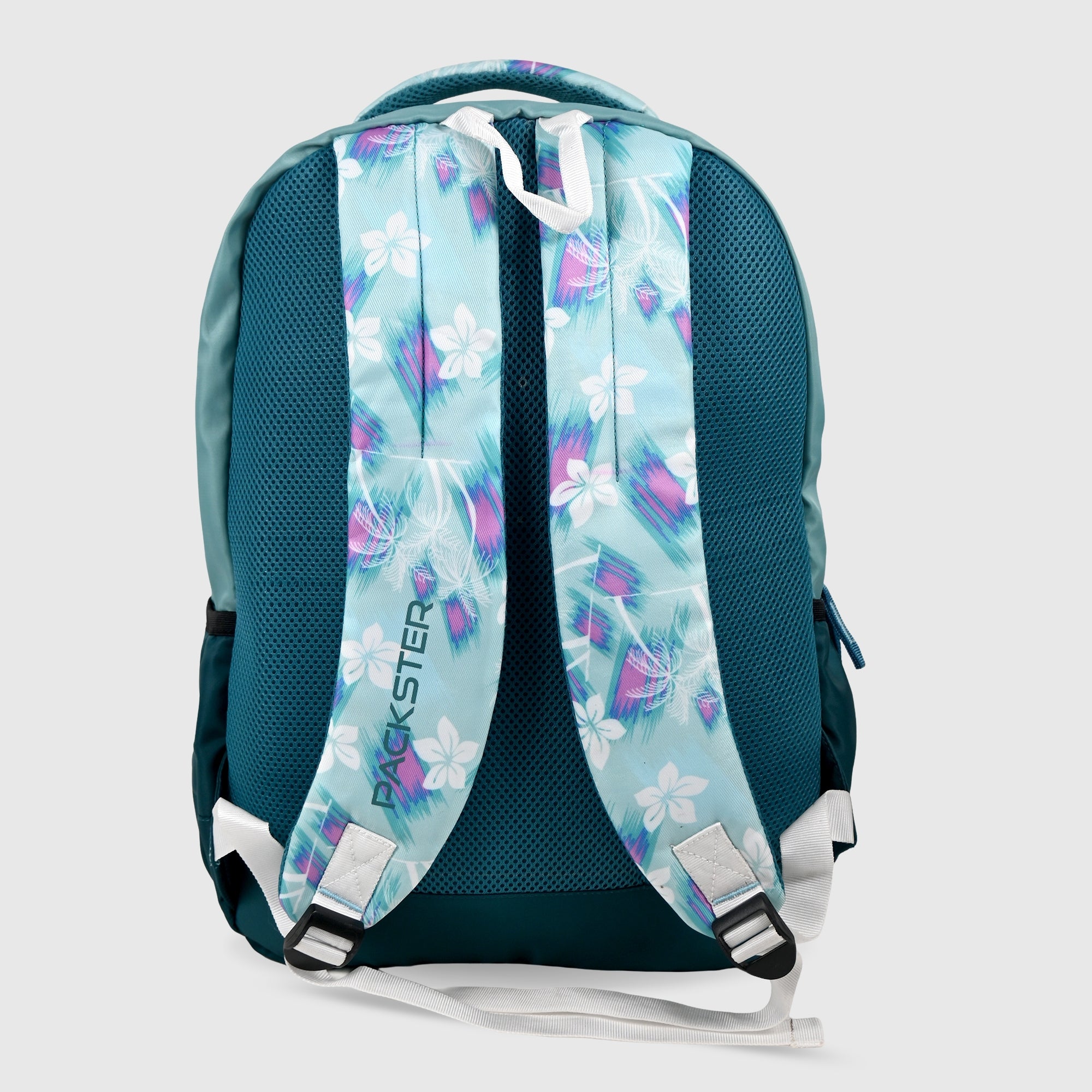 Packster Breeze 35L Premium School Backpack for kids| Water-Resistant Tropical Floral Design | Multi-Compartment with Laptop Protection