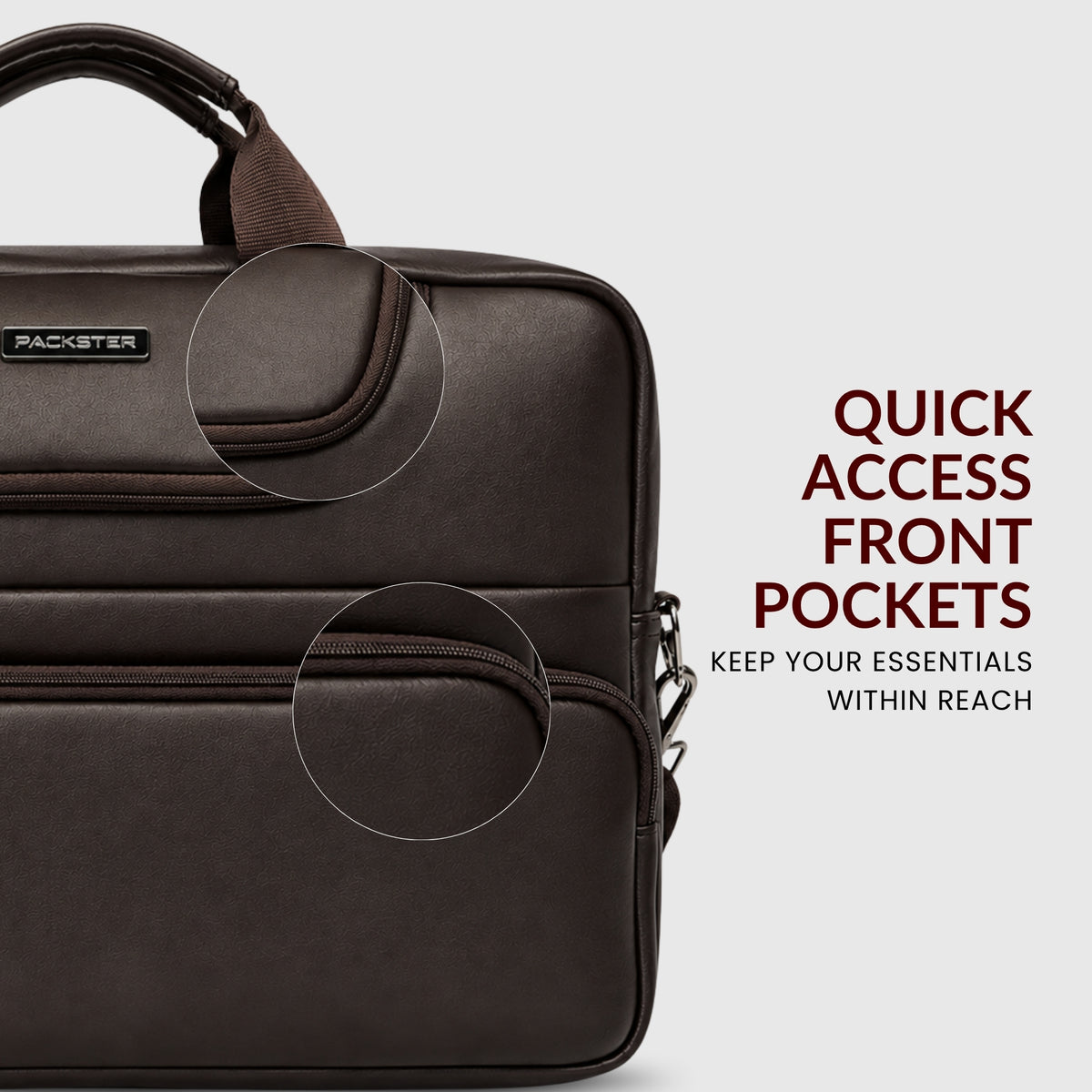 Brown Laptop Messenger Bag