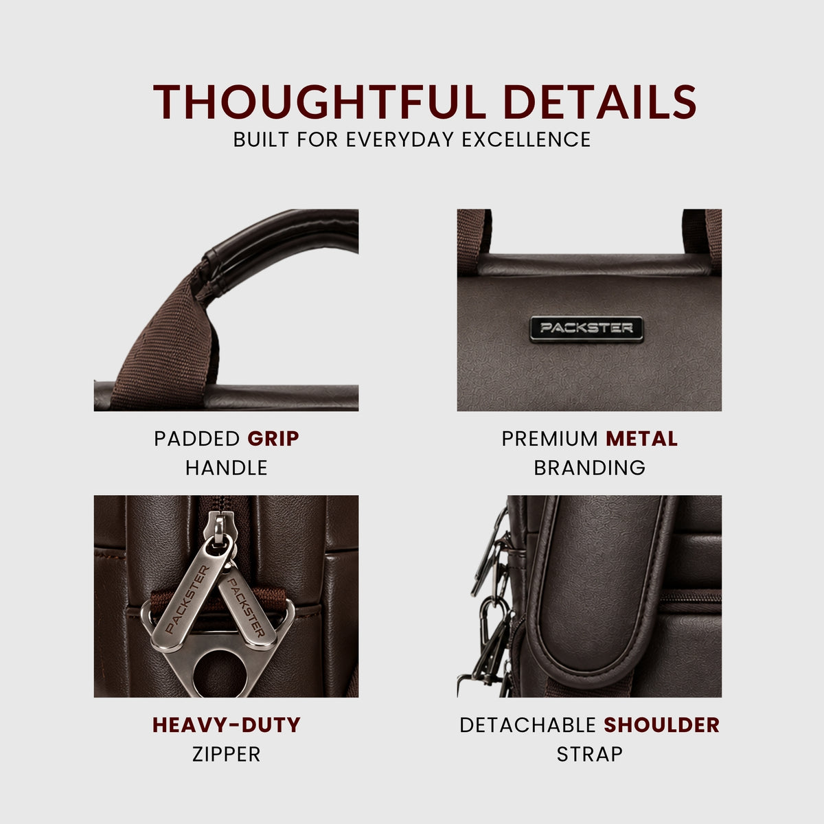 Brown Laptop Messenger Bag