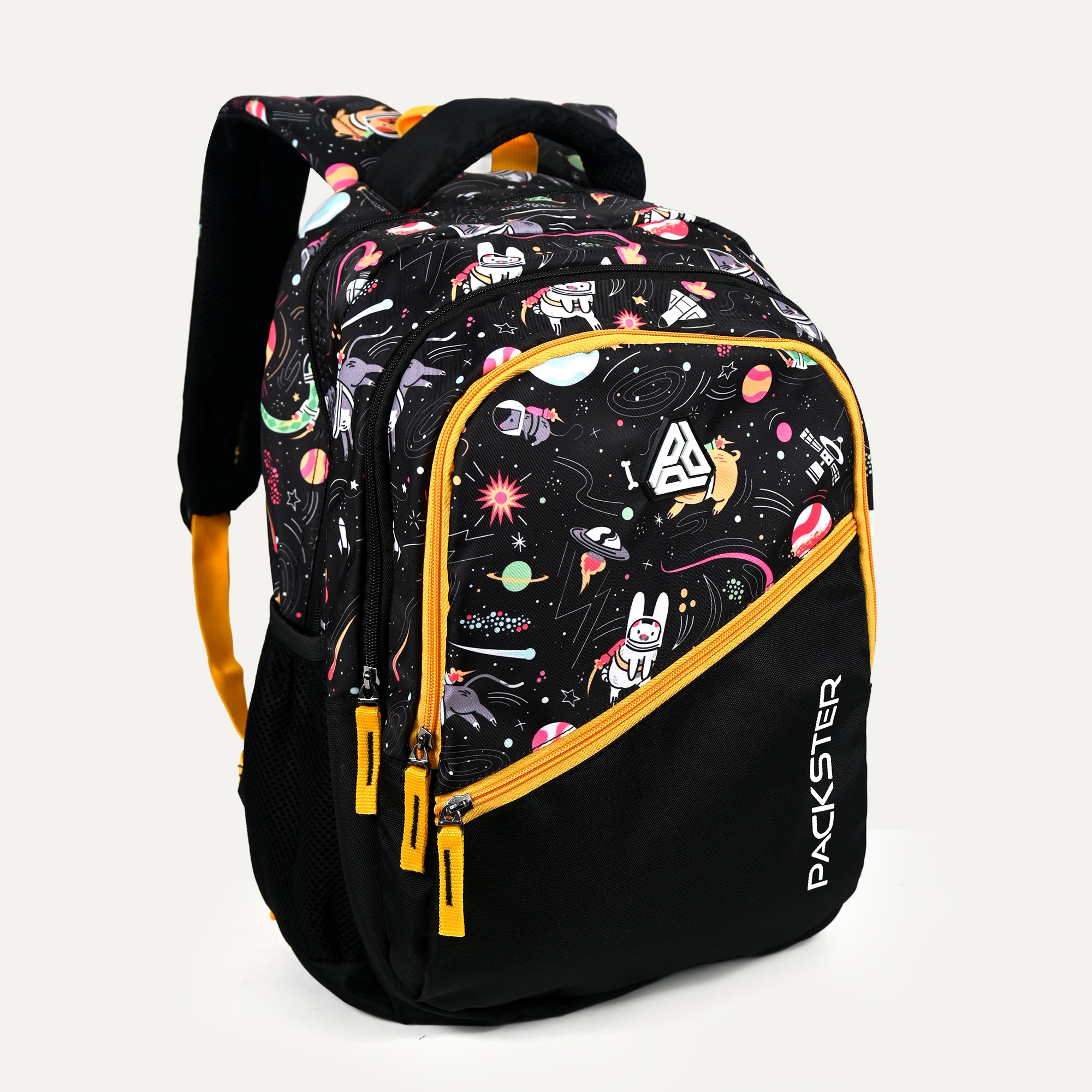 Packster BTS Series – Space Black School Backpack | 21L Water-Resistant Unisex Laptop Bag