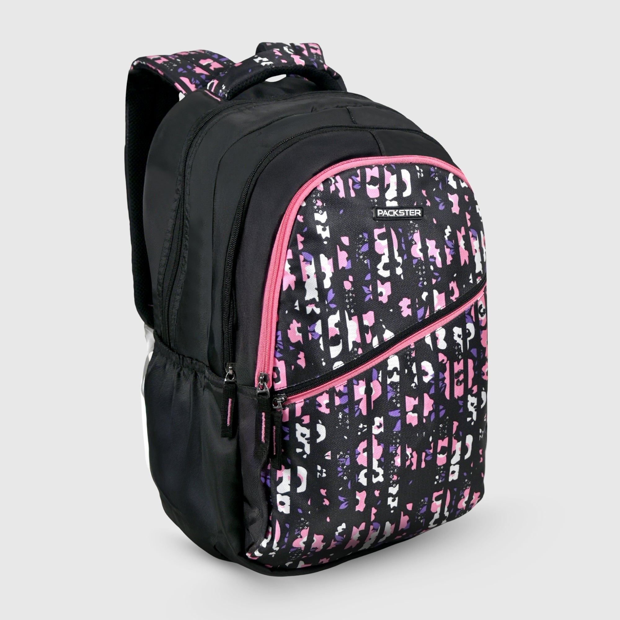 Packster Twilight Black 30L Backpack | Water-Resistant School Laptop Bag | Smart Storage | Kids & Teens